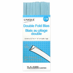 UNIQUE Double Fold Bias Tape - Light Blue