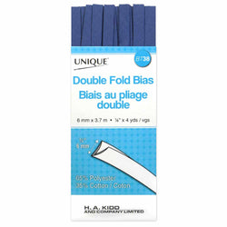 UNIQUE Double Fold Bias Tape - Stone Blue