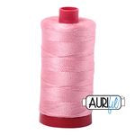 Aurifil Thread - Bright Pink 2425 - 12wt Thread Aurifil 