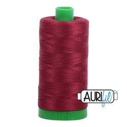 Aurifil Thread - Dark Carmine Red 2460 - 40wt Thread Aurifil 