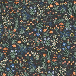 Rifle Paper Co. Camont; Menagerie Garden - Black, 1/4 yard Fabric Cotton + Steel 