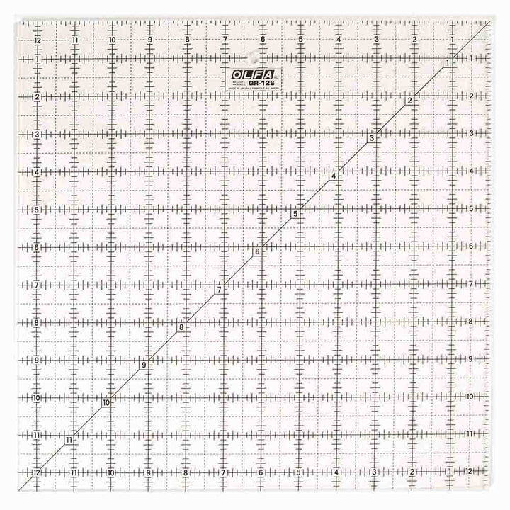 OLFA Square Frosted Acrylic Ruler - 12 1/2