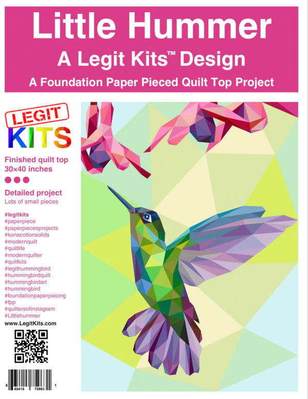LEGIT KITS, Little Hummer Quilt Kit Quilt Kit Piece Fabric Co. 
