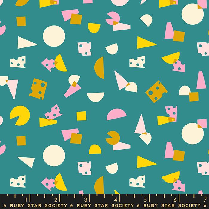 Food Group; Say Cheese - Succulent Fabric Ruby Star Society 
