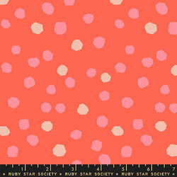 First Light; Large Polka Dots Tangerine Dream - Coming Soon! Fabric Ruby Star Society 