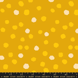 First Light; Large Polka Dots Goldenrod - Coming Soon! Fabric Ruby Star Society 