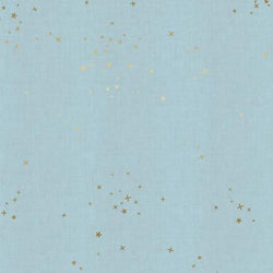 Freckles - Metallic Unbleached Cotton, Baby Blues Fabric Cotton + Steel 