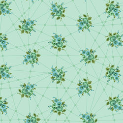 Nona; Little Bouquets - Mint COMING SOON Fabric Andover 