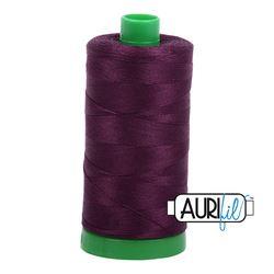 Aurifil Thread - Very Dark Eggplant 1240 - 40wt Thread Aurifil 