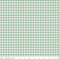 Hidden Cottage - Gingham Seafoam - Coming Soon! Fabric Piece Fabric Co. 