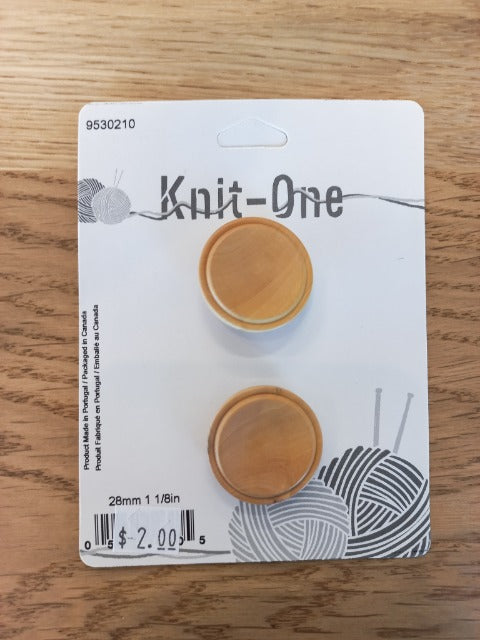 Knit One; Shank Button, Natural - 1 1/8