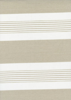 Lakeside Toweling 18", Striped - Flax Fabric Moda 