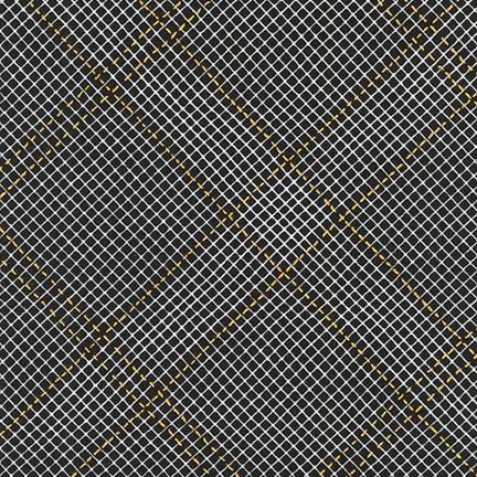 Collection CF, Metallic Black Fabric Robert Kaufman 