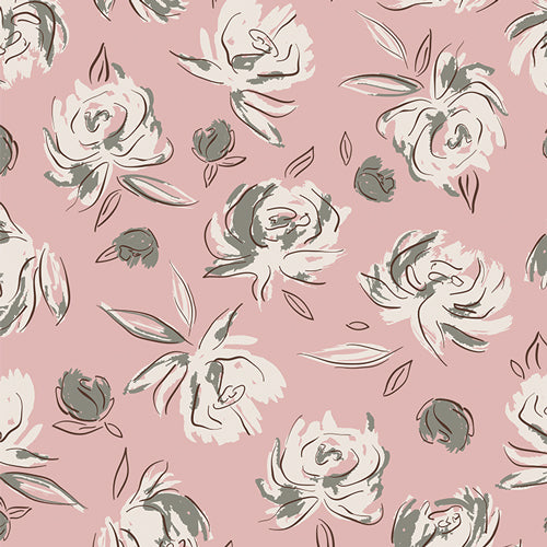 AGF All is Well, Bed of Roses Mauve, 1/4 yard COMING SOON Fabric Art Gallery Fabrics 