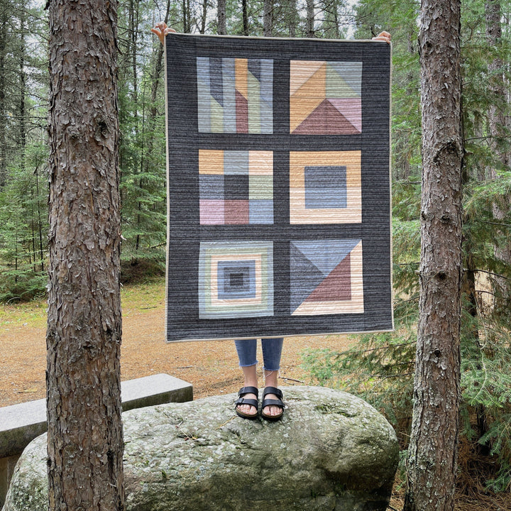 Boreal Forest Quilt Kit - Linen Version Quilt Kit Piece Fabric Co. 