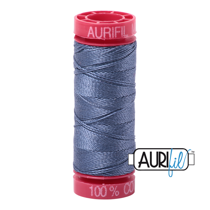 Aurifil Thread - Dark Grey Blue 1248 - 12wt