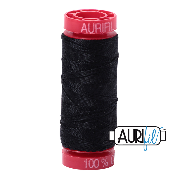 Aurifil Thread - Black 2692 - 12wt