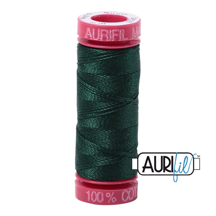 Aurifil Thread - Forest Green 4026 - 12wt
