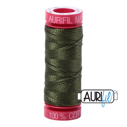 Aurifil Thread - Medium Green 5023 - 12wt