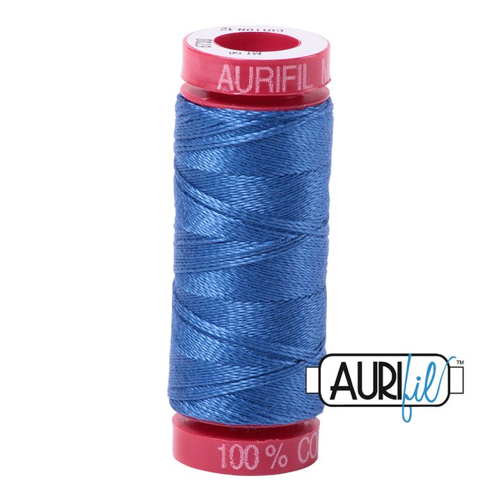 Aurifil Thread - Peacock Blue 6738  - 12wt