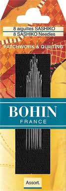 Bohin Sashiko Needles, Assorted Sizes, 8 needles Notion Erie Quilt 