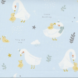 Little Ducklings; Storybook - Blue  102” x WOF (44”)