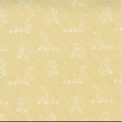Little Ducklings; Duck Walk - Mustard  4 yards x WOF (44”)