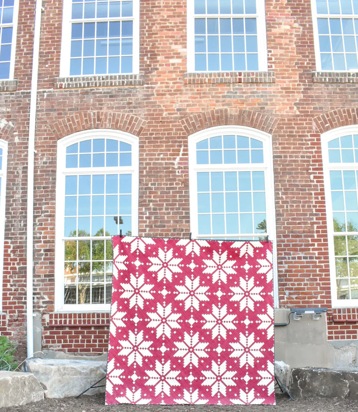 Knitted Star Quilt Kit - Christmas Version
