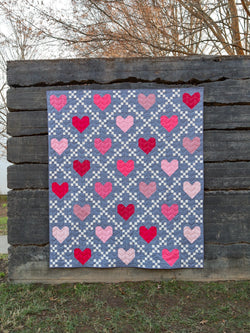 Heirloom Hearts Quilt Kit - Cover Version