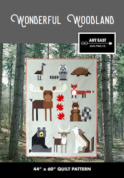 Wonderful Woodland Quilt Pattern Pattern Art East Quilting Co. 
