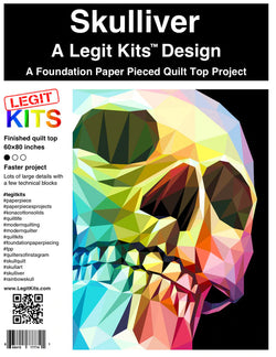 LEGIT KITS, Skulliver Quilt Kit PRE-ORDER Quilt Kit Piece Fabric Co. 