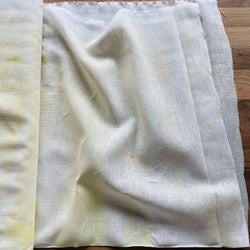 Nani Iro - Air Time Double Gauze, Yellow on Cream Fabric Seven Islands 