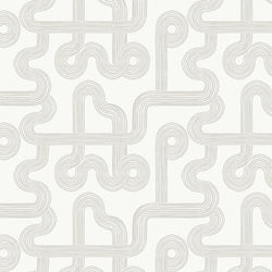 AGF Duality Fusion; Winding Course White - COMING SOON Fabric Art Gallery Fabrics 
