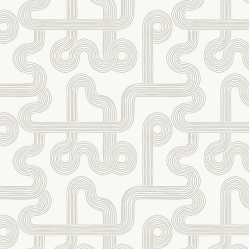 AGF Duality Fusion; Winding Course White - COMING SOON Fabric Art Gallery Fabrics 