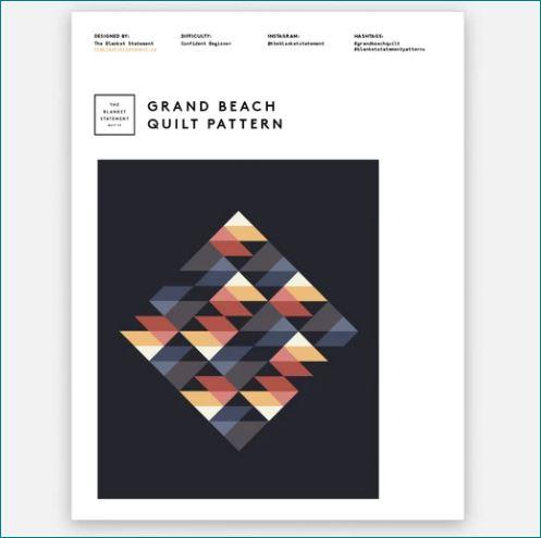 Grand Beach Quilt Pattern by The Blanket Statement Pattern The Blanket Statement 