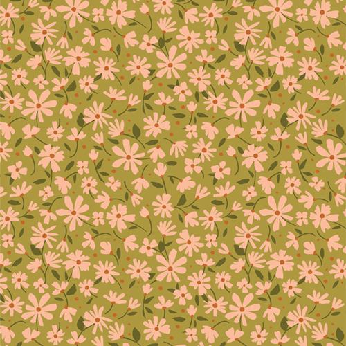 AGF Gloria; Nostalgia Meadow Moss COMING SOON Fabric Art Gallery Fabrics 