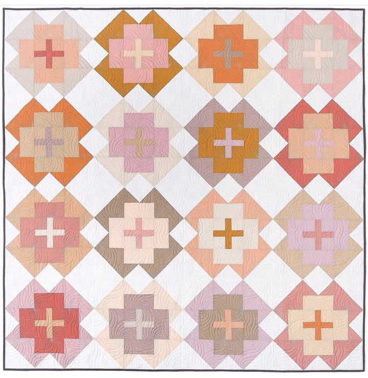Nightingale Quilt Kit - Pure Solids Edition Piece Fabric Co. 