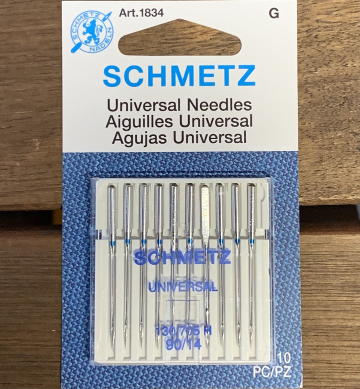 Schmetz Universal Needles - 90/14 - 10 count Notion Piece Fabric Co. 