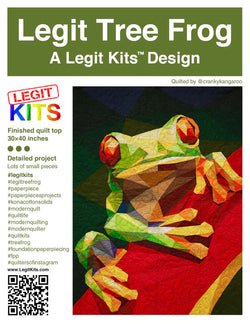 LEGIT KITS, Legit Tree Frog Quilt Kit Quilt Kit Piece Fabric Co. 