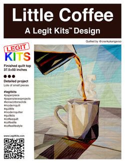 LEGIT KITS, Little Coffee Quilt Kit Quilt Kit Piece Fabric Co. 