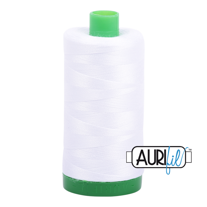 Aurifil Thread - White 2024 - 40wt