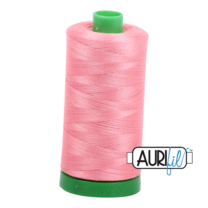 Aurifil Thread Peachy Pink 2435 40wt Piece Fabric Co