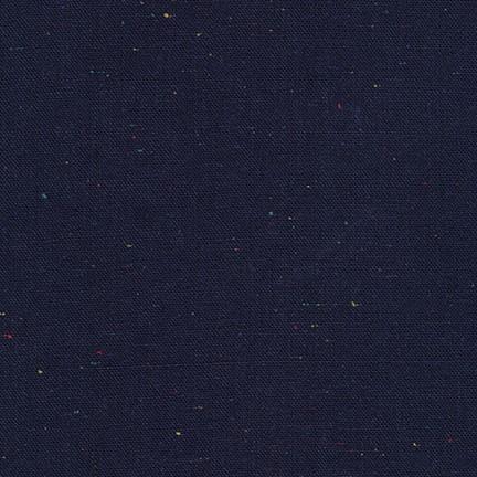 Essex Speckle Yarn-Dyed Linen/Cotton Blend - Navy Fabric Essex 