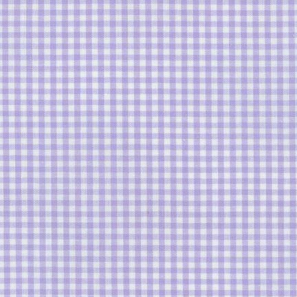 Carolina Gingham, 1/8 Inch, Lavender Fabric Robert Kaufman 
