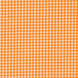 Carolina Gingham, 1/8 Inch, Orange Fabric Robert Kaufman 