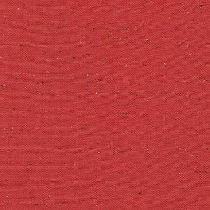 Essex Speckle Yarn-Dyed Linen/Cotton Blend - Red Fabric Essex 