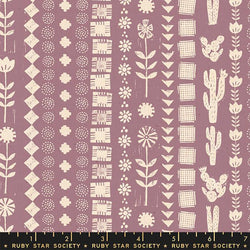 Heirloom Garden Rows Lilac Fabric Ruby Star Society 