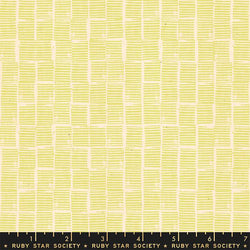 Heirloom Stripe Stamps Soft Yellow Fabric Ruby Star Society 