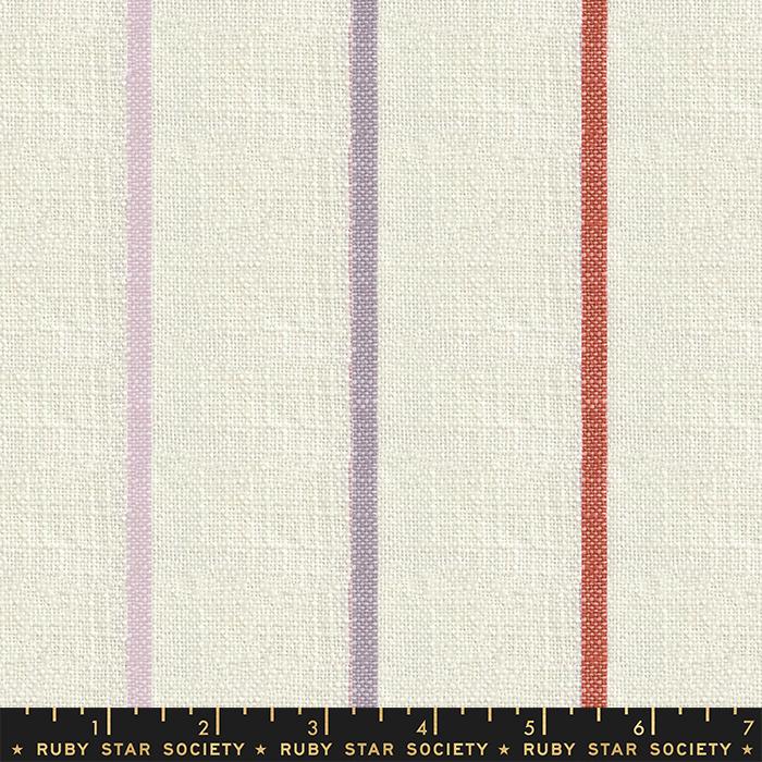 Warp & Weft Heirloom Wovens - Sunset Chore Coat Stripe Fabric Ruby Star Society 