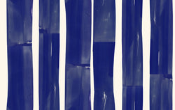 Sketchbook; Collage Stripes - Navy, 1/4yd